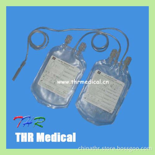 Economical Hospital Disposable Plastic Double Blood Bag